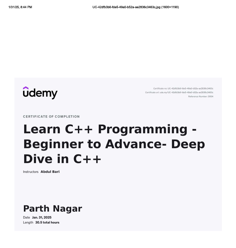 Certificate 2